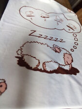 Plaid Lit Enfant Superbes Imprimés Tons Beige 150x120