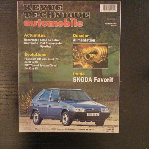 Revue technique skoda favorit - skoda,