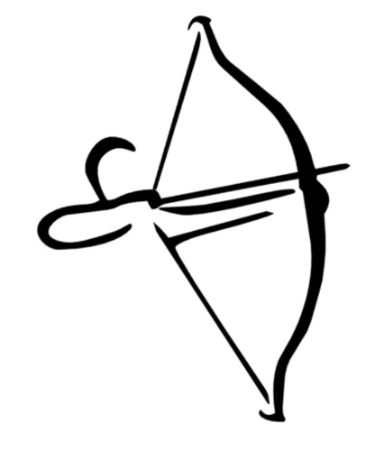 Autocollant sport arc - sport, d'arc
