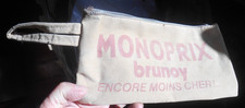 rare monoprix de brunoy 91 trousse publicitaire années 60 imitation daim école