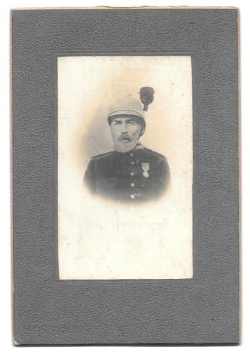 Photo cdv sapeur pompier avec - sapeur,