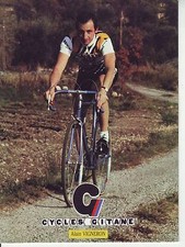 CYCLISME carte cycliste ALAIN VIGNERON équipe RENAULT elf GITANE 1982