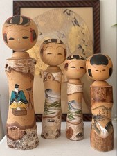 Lot de 4 poupées japonaises