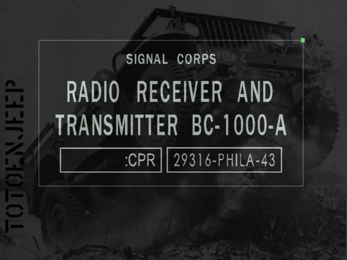 Plate plaque radio - us, ww2