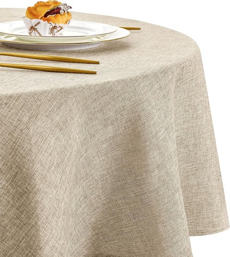 Nappe ronde 140cm imperméable - nappe,