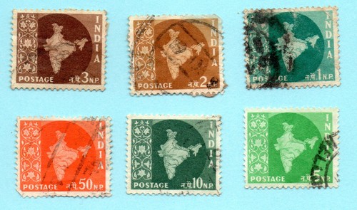 Timbres inde 1957 - timbres,