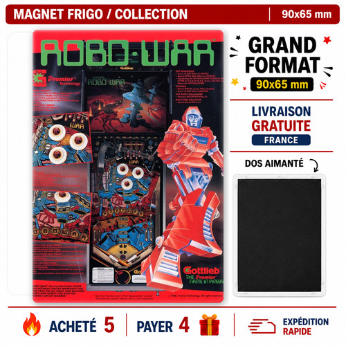 Magnet frigo flipper robo - flipper,