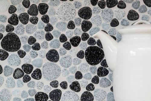 Mosaïque céramique galet