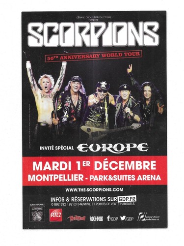 Flyer scorpions en concert - -,