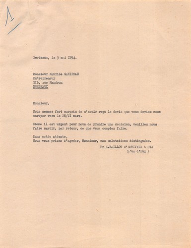 1954 baillot estivaux - l, d