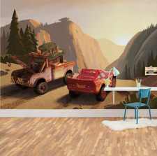 Disney Cars Garçon Chambre Papier Peint 3x2.8m Photo Décoration Murale Sundown