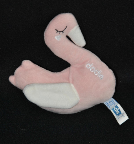Peluche doudou cygne semi - , plat