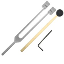 3 pcs set Diapason en Alliage d'Aluminium avec Marteau en Silicone et Outil d...