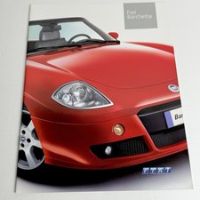 FIAT BARCHETTA / 20p brochure catalogue / 2003 NL Dutch / top!