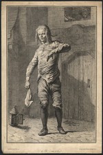 1790 Rare gravure eau-forte