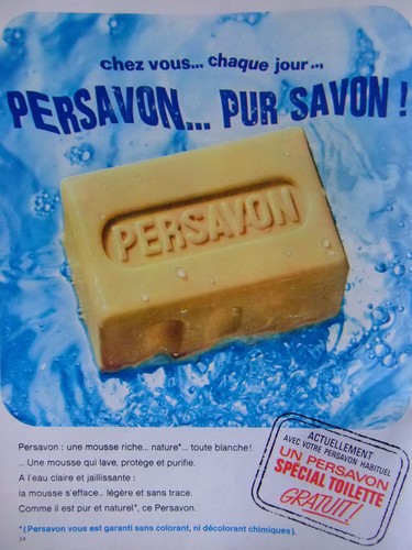Publicité 1968 persavon pur - publicitÉ,