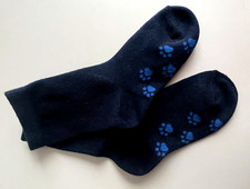 Chaussettes Bleu marine pour enfant tout doux état quasi Neuf 15cm