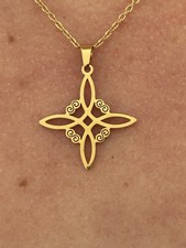 Collier en nœud de sorcière fait main - Accessoire magique pour Halloween