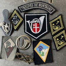 Lot chasseurs alpins 7-27BCA 27BIM etc