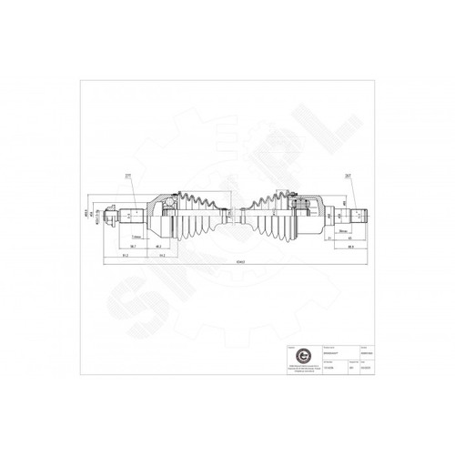 Cardan arbre transmission - arbre, de
