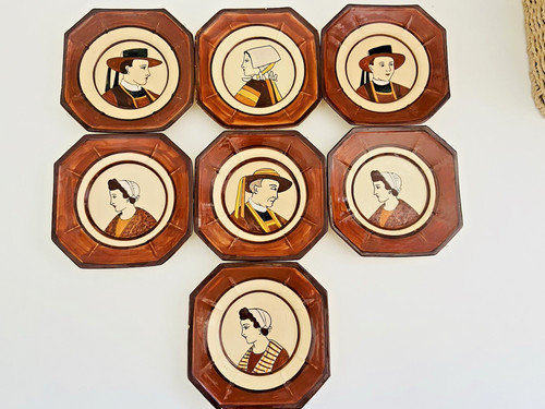 Lot 7 assiettes - lot,
