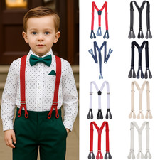 Enfants Élastique en Forme de Y Bretelles 20mm Bouton Réglable – Divers Couleurs