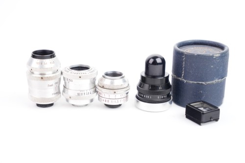 Lot quatre objectifs cinema - quatre,