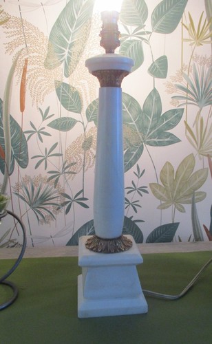 Ancien pied lampe - ancien,