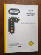 CATALOGUE  MAQUETTE ET SIGNAL SNCF 1979 1980