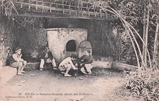 Carte postale ancienne card ALGÉRIE KOLEA COLEA fontaine jardin des zouaves écri