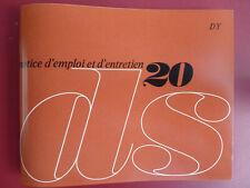 Notice d'emploi - Citroën DS