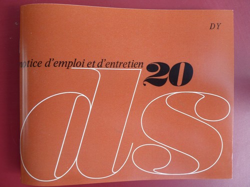 Notice emploi citroën ds - notice,
