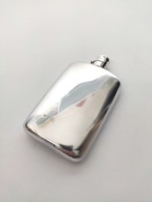 Leuchars & son : flasque a alcool en argent anglais XIXe siècle. Ere Victorienne