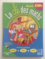 LA CLÉ DES MATHS. CM1. BELIN. PROGRAMME 2008. TRÈS BON ÉTAT. Manuel sans Cd.