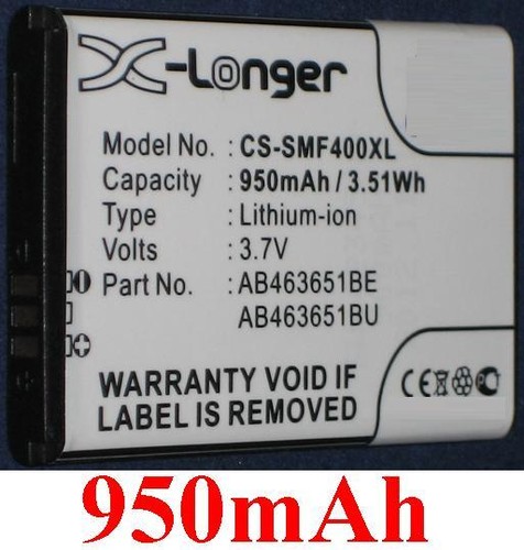 Batterie 950mah type - 950mah,