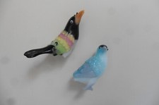 Lot de 2 figurines oiseaux en