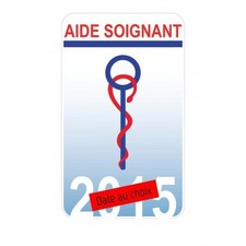 Caducée Aide Soignant autocollant sticker