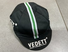 CASQUETTE CAP NOIRE VELO CYCLISME SPONSOR BIERE BELGE BELGIAN BEER BIER VEDETT