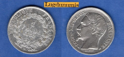 Franc 1852 paris - a, ttb