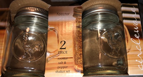 Mason jar rooster mug salt - mason,