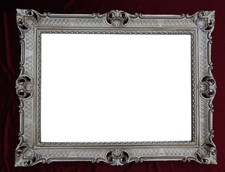 Miroir Baroque Mural Argent