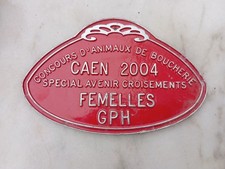 PLAQUE DE CONCOURS AGRICOLE DE