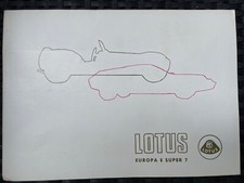 Lotus SUPER SEVEN et EUROPA publicité originale 1968 Italie