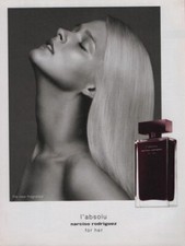 Publicité papier Parfum. Perfume ad. Narciso RODRIGUEZ For Her L'Absolu 2016