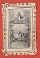 CANIVET - IMAGE PIEUSE A 2 VOLETS - 19è  - MA PREMIERE COMMUNION