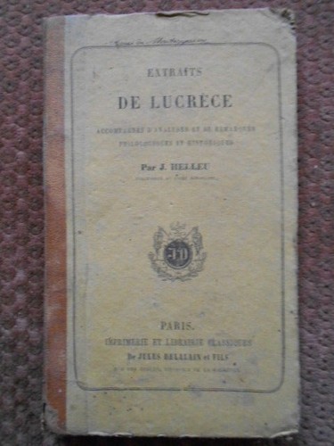 Extraits lucrèce j - extraits,