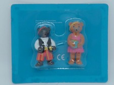 2 FIGURINES PVC PLASTIQUE PETIT OURS BRUN N24 DEGUISEMENT