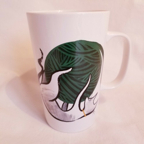 Starbucks mug gray - white, cat