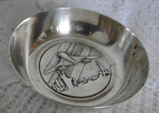 Vide poche argenté Aviation