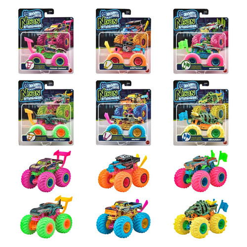 Hot wheels monster truck neon - truck,